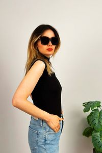 Kadın Sıfır Kol Yarım Balıkçı Yaka Body Karışık Renk 2 Adet ürün fotoğrafı