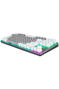 Mekanik Oyuncu Klavye Snug Gri/beyaz Red Switch Rainbow 87 Tuşlu Tkl Ultra Gaming K14 ürün fotoğrafı
