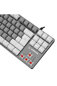 Mekanik Oyuncu Klavye Snug Gri/beyaz Red Switch Rainbow 87 Tuşlu Tkl Ultra Gaming K14 ürün fotoğrafı