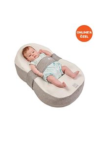 Unisex Bebek Beyaz-Gri Yatak Juno® ürün fotoğrafı