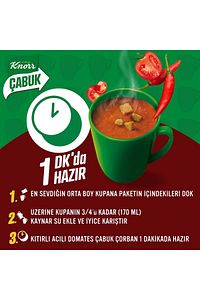 Acılı Domates Çabuk Çorba 22 gr X 12 Adet ürün fotoğrafı