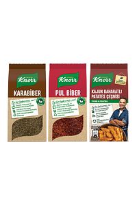 Kajun Baharatlı Patates Çeşnisi 60g X1 Pul Biber 65g X1 Karabiber 60g X3 ürün fotoğrafı