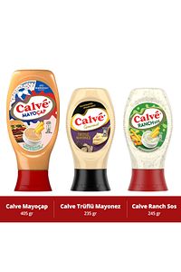 Sos Mayoçap Ketçap Ile Mayonezin Birleşimi 405g Trüflü Mayonez 235g Ranch Sos 245g ürün fotoğrafı