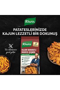 Kajun Baharatlı Patates Çeşnisi 60g X1 Pul Biber 65g X1 Karabiber 60g X3 ürün fotoğrafı