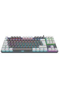 Mekanik Oyuncu Klavye Snug Gri/beyaz Red Switch Rainbow 87 Tuşlu Tkl Ultra Gaming K14 ürün fotoğrafı