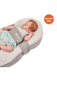 Unisex Bebek Beyaz-Gri Yatak Juno® ürün fotoğrafı