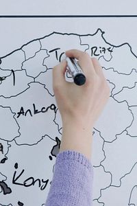 Türkiye Haritası - Yapışkansız Tutunan, Taşınabilir Pratik Kullanışlı, Yazılıp Silinen Akıllı Kağıt ürün fotoğrafı