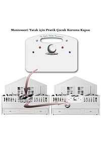 Montessori Çocuk Yatak Koruma Güvenlik Kapısı , Vidasız , Kolay Kullanım ürün fotoğrafı