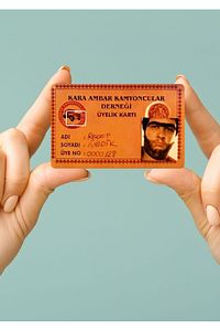 Kara Ambar Kamyoncular Derneği Kredi Kartı Kaplama & Sticker ürün fotoğrafı