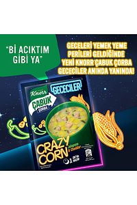Çabuk Çorba Gececiler Crazy Corn 18g X10 Adet ürün fotoğrafı