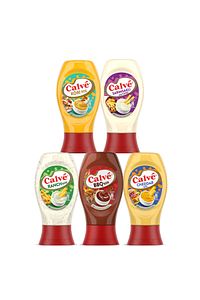 Ranch Sos 245gr & Barbekü Sos 290gr & Cheddar Sos 240gr & Köri Sos 260gr & Sarımsaklı Mayonez ürün fotoğrafı