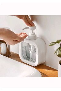 Sıvı Sabunluk Şeffaf Şık Görünüm 400 ml Sabunluk ürün fotoğrafı