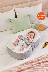 Unisex Bebek Beyaz-Gri Yatak Juno® ürün fotoğrafı