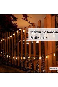 50 Led 7 Metre Sarı Güneş Enerjili Led Işık Solar Bahçe Teras Balkon Ağaç Lambası Aydınlatması ürün fotoğrafı