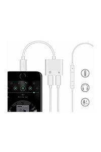 Iphone Ipad Lightning Uyumlu Kulaklık Ve Şarj Çevirici Dönüştürücü Çoğaltıcı Kablo 6 7 8 X Xs Xs Max ürün fotoğrafı