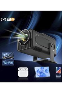 Hy320 Siyah Taşınabilir Sinema Projektörü 4k 1080p Ev Sineması Bluetooth Android Projeksiyon ürün fotoğrafı