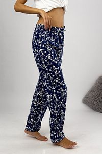 Kadın Pijama Altı Kurdeleli Çapalı Lacivert ürün fotoğrafı