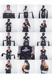 Arıbaby - Baby Sling - Baby Wrap - Bebek Taşıma Şalı - Esnek Wrap - Ana Kucağı - Portbebe ürün fotoğrafı