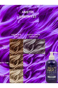 Amonyaksız Renkli Saç Boyası Ametist 250 ml Kokusuz Su Bazlı Amethyst Hair Dye ürün fotoğrafı