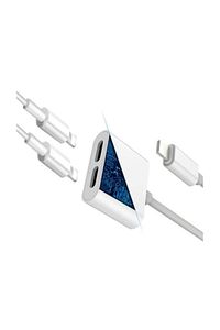 Iphone Ipad Lightning Uyumlu Kulaklık Ve Şarj Çevirici Dönüştürücü Çoğaltıcı Kablo 6 7 8 X Xs Xs Max ürün fotoğrafı