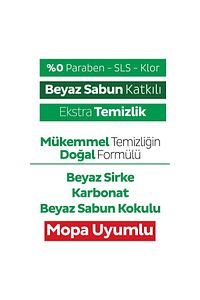 Easy Clean Beyaz Sabun Katkılı Mopa Uyumlu Yüzey Temizlik Havlusu 80 Yaprak ürün fotoğrafı