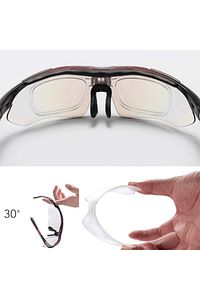 Rockbros Polarize Uv Korumalı Siyah 5 Lensli Bisiklet Gözlüğü ürün fotoğrafı