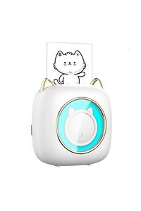 Mini Bluetooth Yazıcı,mini Yazıcı, Funprint 1 Adet Beyaz Rulo Kağıt, 3 Adet Renkli Kağıt Hediye. ürün fotoğrafı