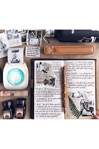 Mini Bluetooth Yazıcı,mini Yazıcı, Funprint 1 Adet Beyaz Rulo Kağıt, 3 Adet Renkli Kağıt Hediye. ürün fotoğrafı