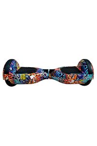 Elektrikli Kaykay Scooter Hoverboard 6.5 Inch Gökkuşağı Grafity Desenli Akıllı Denge- D11 ürün fotoğrafı
