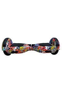 Elektrikli Kaykay Scooter Hoverboard 6.5 Inch Gökkuşağı Grafity Desenli Akıllı Denge- D11 ürün fotoğrafı