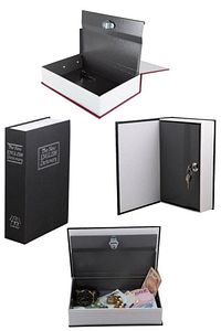 Kitap Görünümlü Kilitli Gizli Kasa Sözlük Kumbara ürün fotoğrafı