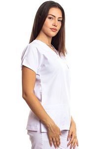 Cerrahi Doktor Hemşire Scrubs Beyaz Forma Tek Üst ürün fotoğrafı