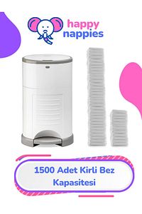16l Uyumlu Yerli Malı Çöp Poşeti - 3 Paket - 1500 Adet Bebek Bezi Kapasitesi ürün fotoğrafı