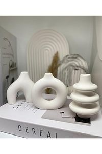 Minimal Vazo Set 3'lü Bohem Biblo Minyatür ürün fotoğrafı