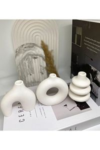 Minimal Vazo Set 3'lü Bohem Biblo Minyatür ürün fotoğrafı