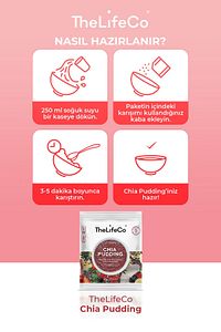 Chia Pudding 57 G X 3 Adet (YÜKSEK LİF KAYNAKLI PUDDİNG KARIŞIMI, DÜŞÜK KALORİLİ, VEGAN, GLÜTENSİZ) ürün fotoğrafı