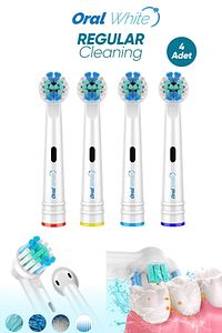 Regular Cleaning Oral-b Uyumlu 4 Adet Yedek başlık ürün fotoğrafı