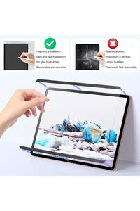 iPad 7 8 9.Nesil 10.2 inç Uyumlu Mıknatıslı Mat Kağıt Hissi Çizim Paperlike Tak Çıkar Ekran Koruyucu ürün fotoğrafı