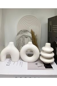 Minimal Vazo Set 3'lü Bohem Biblo Minyatür ürün fotoğrafı