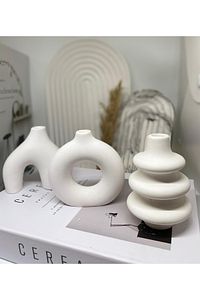 Minimal Vazo Set 3'lü Bohem Biblo Minyatür ürün fotoğrafı