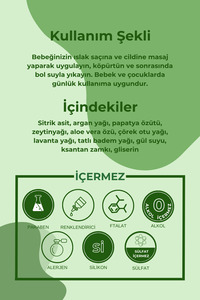 Doğal Bebek Şampuanı - Karpuzlu - Göz Yakmayan Ve Hassas Bebek Cildi Için ürün fotoğrafı