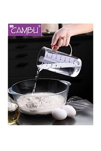 Cambu 600ml 3 Ü 1 Arada (ATEŞE DAYANIKLI) French Press Demlik, Ölçü Kabı ürün fotoğrafı