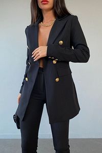 Düğme Detaylı Bağlamalı Ceket Pantolon Takım ürün fotoğrafı