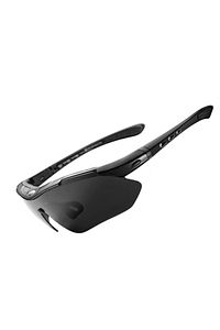 Rockbros Polarize Uv Korumalı Siyah 5 Lensli Bisiklet Gözlüğü ürün fotoğrafı
