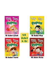 Shoogy Boom Paçito Şeker 4 Çeşit Karışık Kutu = 40 Adet Popios ürün fotoğrafı
