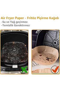 Airfryer Pişirme Kağıdı Xiaomi Grundig Fritöz Pişirme Kağıdı Airfrey Yagli Kagit Pisirme Kagidi ürün fotoğrafı
