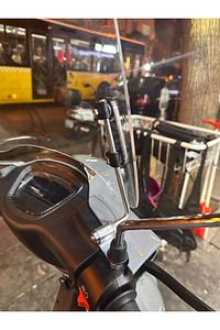 RKS Kuba Uyumlu Bluebird Scooter ÖN CAM ön siperlik aparatlı şeffaf ürün fotoğrafı