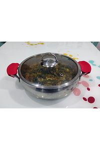 Silikon Tencere Tava Tutacağı Yanmaz Yapışmaz Tutamaç Set Kırmızı 9x4 Cm ( 1 Set 2 Adetten Oluşur ). ürün fotoğrafı