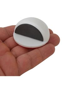 Yarım Ay Kendinden Yapışkanlı Beyaz Plastik Kapı Stoperi / Durdurucu / Tutucu Tamponu 5 Adet ürün fotoğrafı