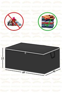 8 Adet Düz Baza Altı Çekyat Tipi Hurç 60x40x22(GRİ) ürün fotoğrafı
